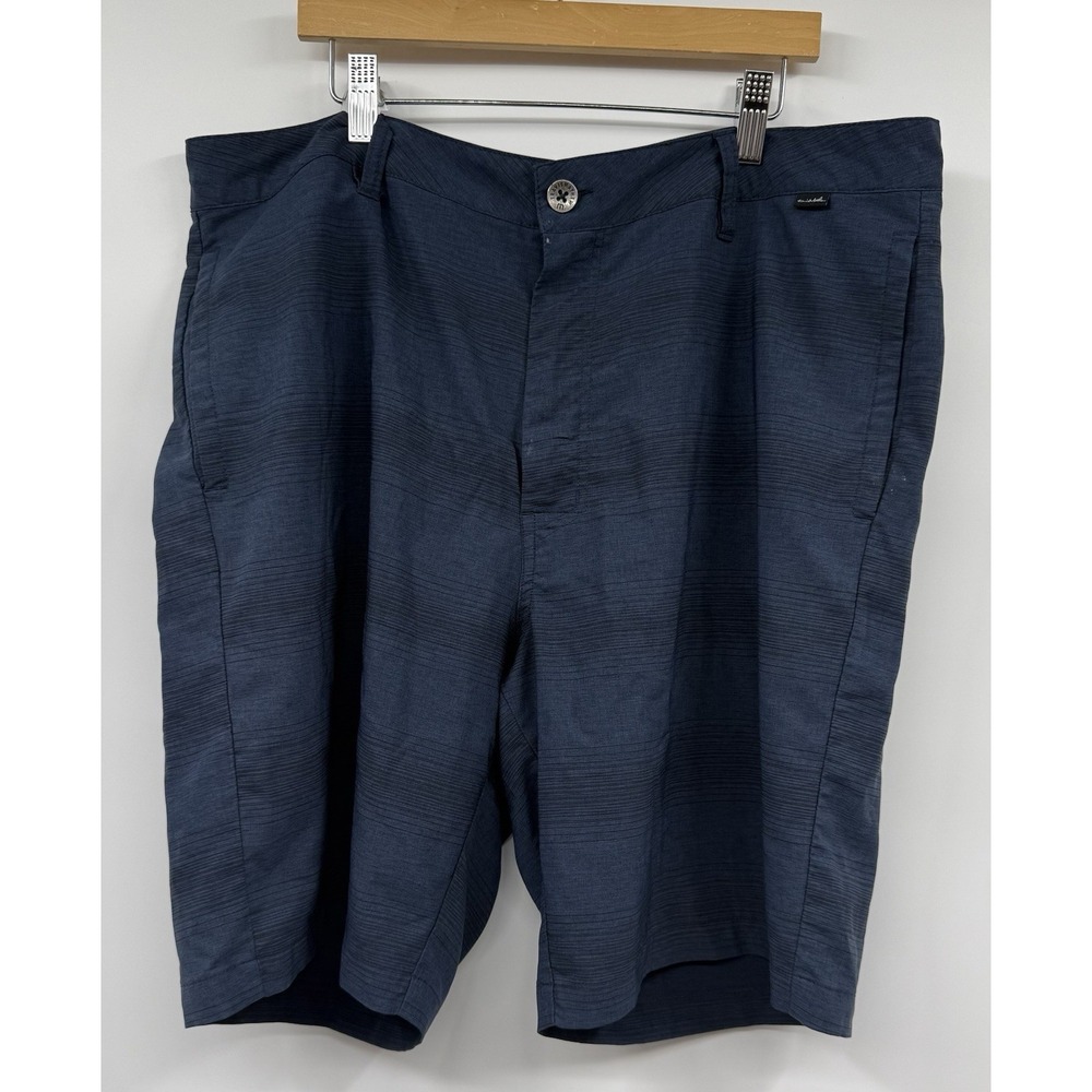 Travis Mathew Flat Front 9" Stretch Golf Shorts Navy Blue SZ 36 Performance EUC